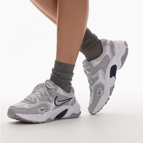 Nike Shoes - Nike Women's Gray and White Sneakers